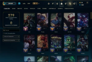 Unranked com 80 Champs e 19 Skins - League of Legends LOL