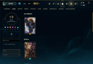 Unranked com 80 Champs e 19 Skins - League of Legends LOL