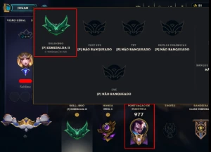 [Challenger  ] Conta Top 1 Soloq 2022 1.013 Pdl+10 Emotes Ch - League of Legends LOL