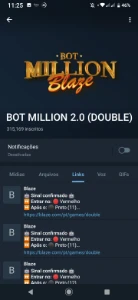 Bot Million 2.0 (DOUBLE) Robô do Double Para Blaze