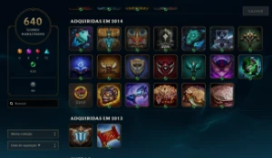 Conta Lol/Valorant - 647 Skins - +5000 Reais Gastos - League of Legends