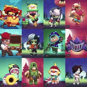 Conta brawl stars gemada full brawlers