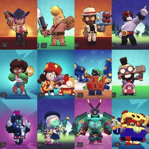 Conta brawl stars gemada full brawlers