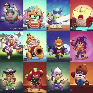 Conta brawl stars gemada full brawlers