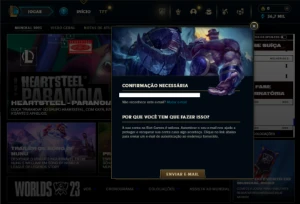 Ouro 3 com 21 Champs e 1 Skin ( SEM EMAIL CONFIRMADO ) - League of Legends LOL