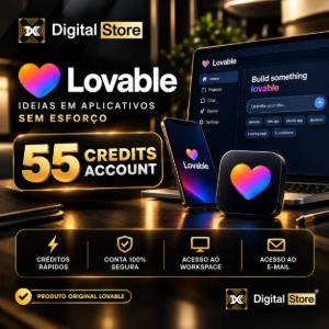 Conta Lovable AI com 55 Créditos + Workspace + Acesso E-mail - Inteligência Artificial