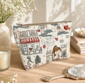 Necessaire Artesanal de Tecido - Artesanato e Personalizados