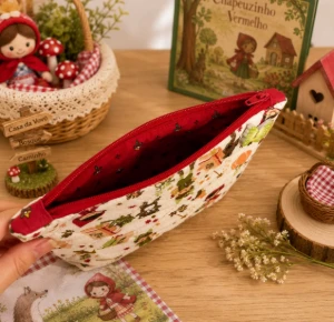 Necessaire Artesanal de Tecido - Artesanato e Personalizados