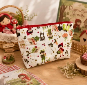 Necessaire Artesanal de Tecido - Artesanato e Personalizados