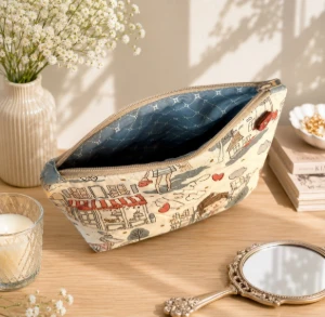 Necessaire Artesanal de Tecido - Artesanato e Personalizados