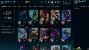 Conta Lol(lvl 1011) full champs - League of Legends
