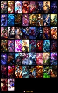 Conta Platina 2/ 50 Skins/ 26 pdl por vitória - League of Legends LOL