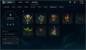 Conta Platina 2/ 50 Skins/ 26 pdl por vitória - League of Legends LOL