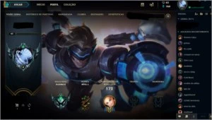 Conta Platina 2/ 50 Skins/ 26 pdl por vitória - League of Legends LOL