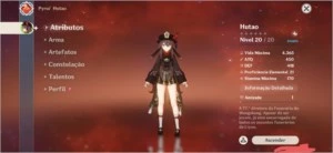 Conta com Hu tao 5*(ESTRELAS) Ar11 - Genshin Impact