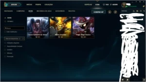 Conta lol com todas as skins da loja e as legado - League of Legends