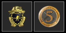 Steam Cs-Go Prime, Medalha 5 Anos e Lealdade. - Counter Strike