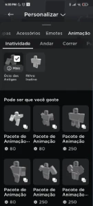 Conta de roblox com robux