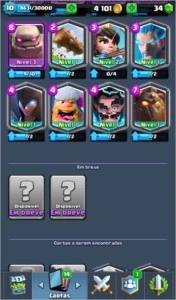 Clash Royale Arena 10 + CV 8 quase CV 9