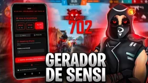 Sensi Personalizada FULL VERMELHO - Ideal pro Seu Celular - Free Fire