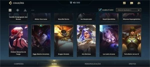 WILD RIFT 42 SKINS; TODOS CAMPEÕES COMPRADOS; PASSE ATIVO; - League of Legends: Wild Rift LOL WR