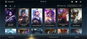 WILD RIFT 42 SKINS; TODOS CAMPEÕES COMPRADOS; PASSE ATIVO; - League of Legends: Wild Rift LOL WR