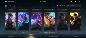 WILD RIFT 42 SKINS; TODOS CAMPEÕES COMPRADOS; PASSE ATIVO; - League of Legends: Wild Rift LOL WR