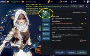 MIR4 Arqueira p/ minerar lvl 81.107K (NFT) + Gold e Pet RARO