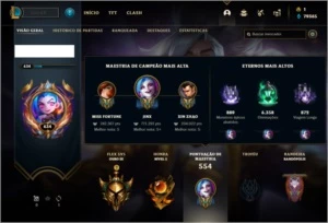 Conta ouro 4 com TODOS os champs e 274 skins ( LEVEL 634 ) - League of Legends LOL