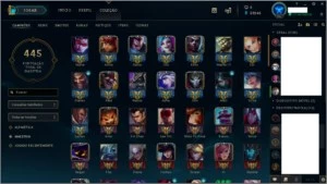 Conta Platina 3, 128 champs, 105 icones, 59 skins - League of Legends LOL