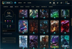 Conta Prata 4 com 64 Champs e 56 Skins + 2 Fragmentos - League of Legends LOL