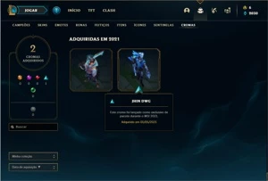Conta Prata 4 com 64 Champs e 56 Skins + 2 Fragmentos - League of Legends LOL