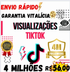 TikTok! Alcance 4 MILHÕES de Visualizações - Redes Sociais