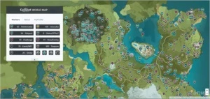 PEGO TODOS OS GEOCULOS E ANEMOCULOS + LIBERO TODO O MAPA - Genshin Impact