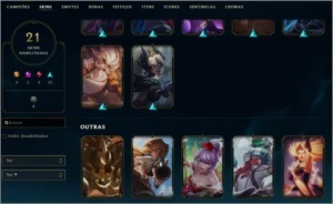 Conta League of Legends - Elo Prata IV - LVL 85 LOL