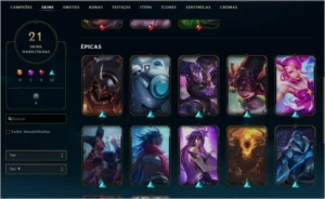 Conta League of Legends - Elo Prata IV - LVL 85 LOL