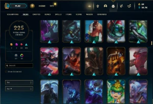 Unranked com 150 Champs e 225 Skins ( Criada em 2012 ) - League of Legends LOL