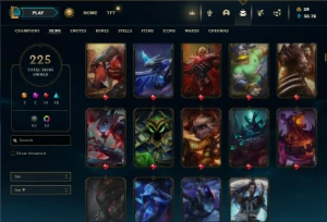 Unranked com 150 Champs e 225 Skins ( Criada em 2012 ) - League of Legends LOL
