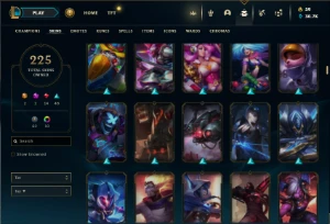 Unranked com 150 Champs e 225 Skins ( Criada em 2012 ) - League of Legends LOL
