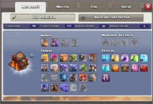 CONTA CV 10 BARATA - Clash of Clans