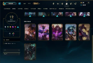 Mestre com 55 Champs e 12 Skins - League of Legends LOL