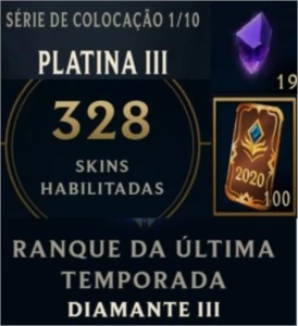 Conta LOL|328 Skins|19 Gemas| - League of Legends