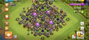 Conta Clash of clans cv9 Full menos os muros