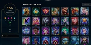 Janna Vitoriosa + Elise Vitoriosa + Kayle Juíza + 590 skins - League of Legends LOL