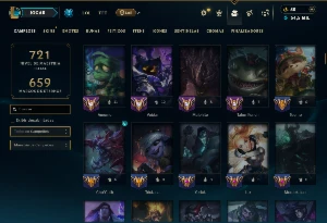Ferro 4 com TODOS os Champs e 213 Skins +3 Prestigios - League of Legends LOL