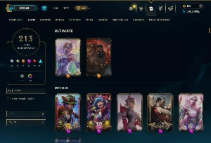 Ferro 4 com TODOS os Champs e 213 Skins +3 Prestigios - League of Legends LOL
