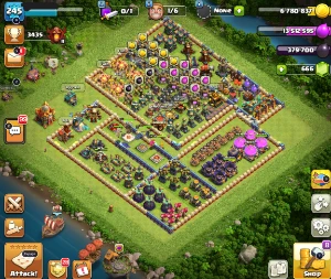 Conta Clash Of Clans Cv16 Quase Full