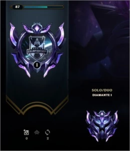 Conta diamante 1 - League of Legends LOL