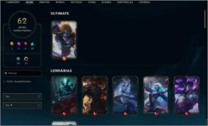 2 Conta preço de 1 League of legends LOL