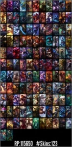 Platina 2 ( 2 skins ultimates, 1200 reais gastos) - League of Legends LOL